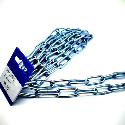 China Hoisting Chain High Quality Hot Dipped Galvanized Din763 Din5685 Long Steel Link Chain Welded Carbon Steel For Hoisting Hoisting for sale