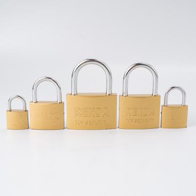 China High Security Durable Candado Padlock Candados China Padlock Cheap Economical Imitation Copper Short Beam Brass Padlock for sale