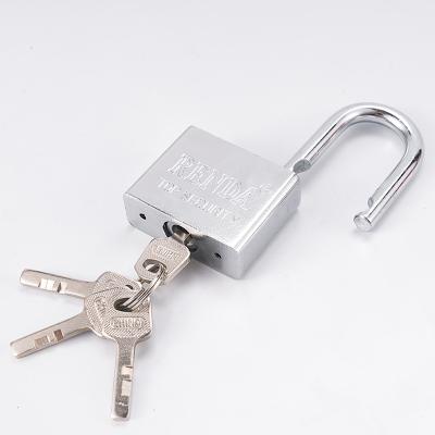 China Wholesale Eco-friendly High Security Standard Square Cast Iron Silver Padlock Durable Security Padlock 30-70MM for sale