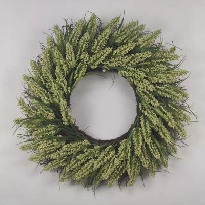 China Indoor Decoration Christmas Plastic Bulk Hanging Artificial Wreath Large For Shopping Mall Layout for sale