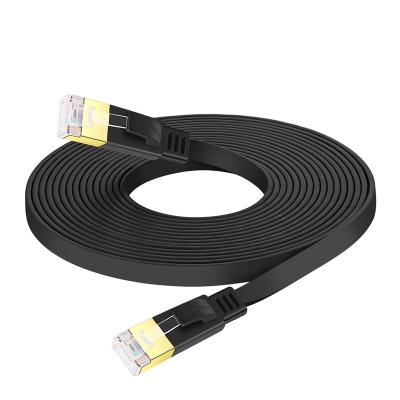 China PS5 PS4 PS3 Xbox Game PC Laptop Modem Router Computer Cat 7 Ethernet Cable Flat Gigabit RJ45 LAN Cable 10Gbps Internet Network Patch Cord for PC Laptop Modem Router PS5/4/3 Xbox for sale