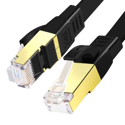 China PC Game PS5 Xbox Modem Router Cat 8 Ethernet Cable , 40Gbps 2000Mhz High Speed ​​Internet Cable Apartment Network Tie Down RJ45 Indoor Shielded for sale