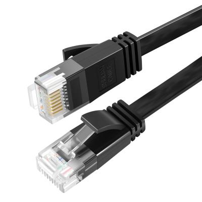 China Telecom Communication Cat 6 Ethernet Cable, Flat Internet Network LAN Patch Cords, Computer High Speed ​​Wire with Rj45 Connectors for Router, Modem for sale