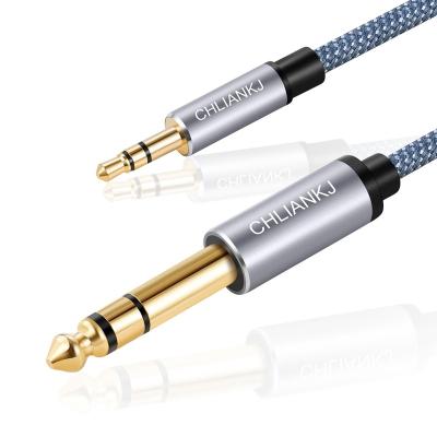 China Car Stereo Audio Cable 3.5mm to 6.35mm, TRS Jack Two Way Stereo Audio Cable for Guitar, Home Theater Devices, Speaker for sale