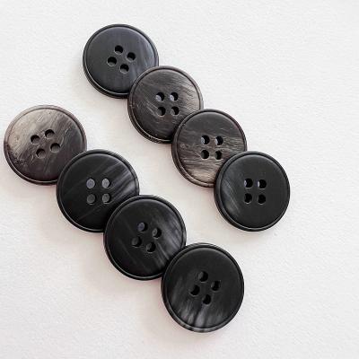 China Can Be Dry Cleaned And Washed High Quality Environmental Protection Resin Buckle Custom Four Hole Suit Button for sale