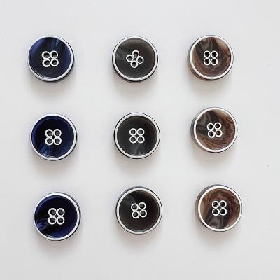 China High Quality And Environmentally Friendly Washable And Dry Resin Buttons For Customized Four Hole Costume Buttons for sale