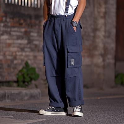 China Cargo Fashion Overalls Men Solid Color QUICK DRY Casual Overalls Multi Pockets Loose Rompers ManleBig Work Pants for sale