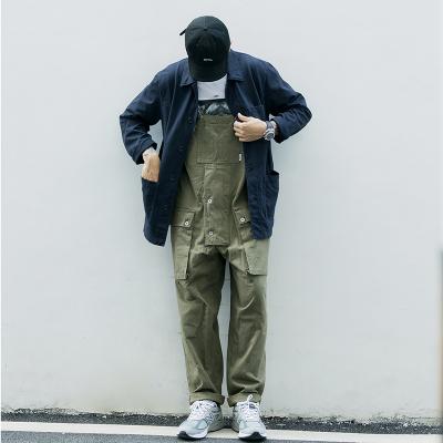 China Men's overal loose straight men's pocket men's pants street fashion wild American couples overalls casual trend QUICK DRY for sale