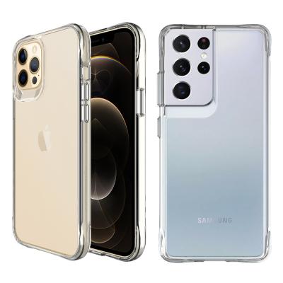 China Hot Selling 2022 Shockproof 1.5mm Reinforced Corners Clear Flexible Soft TPU Back Phone Cases Covers For Samsung Galaxy S10+ S10 S21S21Ultra 5G for sale