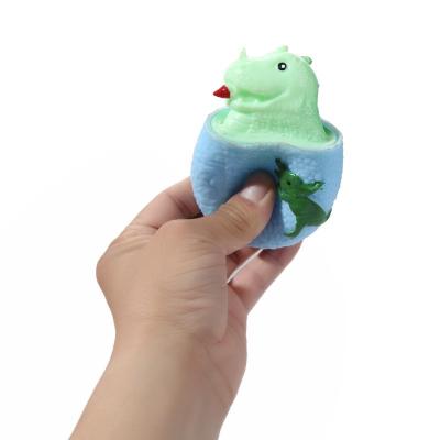 China 2022 Hot Sale Eco-Friendly PVC COMEMOIR Kids Adults Amazon Relaxation Squeeze Dinosaur Egg Stress Ball Busy Person Toy Colorful for sale