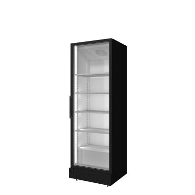 China Commercial Upright Single-Temperature Cooler Vertical Glass Door Fridge Display Fridge for sale