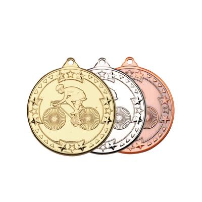 China Wholesale Custom Zinc Alloy Medallion Europe Logo 3D Sports Recycling Medals Reward for sale