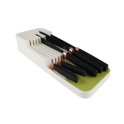 China New Design Viable Plastic Cheap 9pcs Steak Knife Tray Cutlery Tray for sale