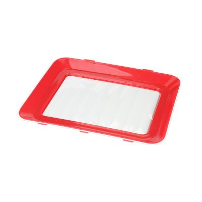 China New Design PP Elastic Lid Food Plastic Storage Preservation Tray for sale