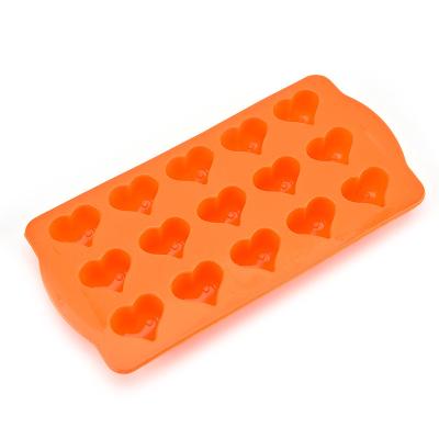 China Viable Handmade Soap Mold Silicone Ice Mousse Pudding Mold Cake Silicone Mold DIY Heart Shape Baking Tool for sale