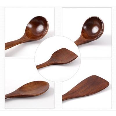 China Special stocked wooden shovel pot shovel set for non stick pot wooden shovel frying soup wooden spoon for sale