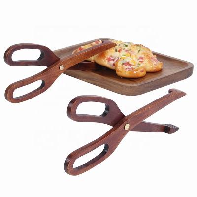 China Stored Wooden Food Staple Kitchen Barbecue Food Clip Dessert Cake Bread Clip for sale