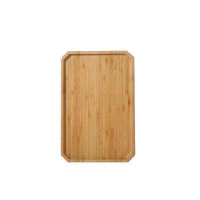 China Sustainable Disposable Wooden Serving Dish Children Solid Wood Kitchen Storage Tray Table Top for sale