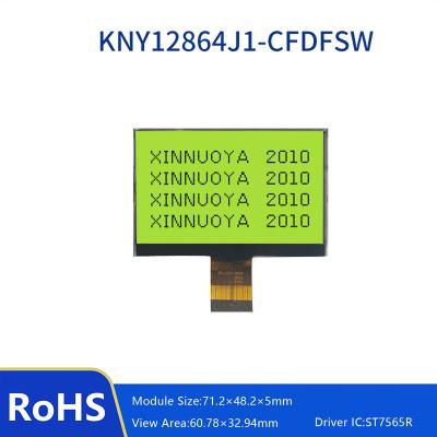 China 12864 DENT Graphics Monochrome Dot Matrix LCD Display Module 7 Segment LCD Screen Module 71.2*48.2*5mm for sale