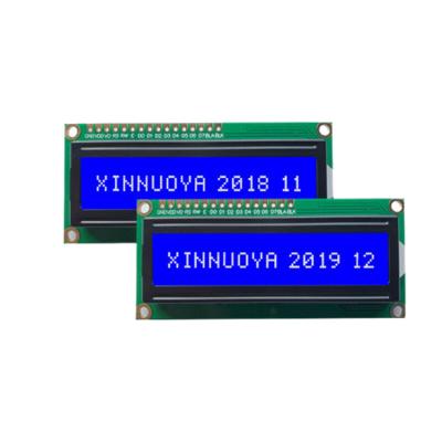 China Custom Character 16x1 LCM Screen 1601 Module 1601 Monochrome Blue / Yellow / Green LCD Display 80*36*11mm for sale