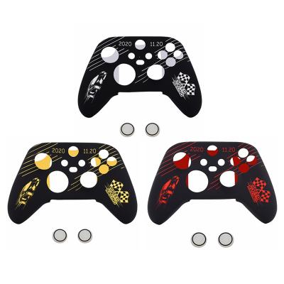 China For Xbox Series S X Silicone Cover Device Skin Anti-Slip Soft Rubber Case With 2 Thumb Stick Grips For Xbox Series S X Controller for sale