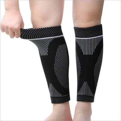 China Adjustable Breathable Custom Leg Compression Socks Shin Guards Football Compression Calf Running Elasticity Sleeves Support for sale