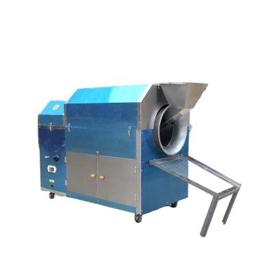 China Automatic Rolling Rolling Oil Factory Nuts Drum Roasting Machine Whole Body Stainless Steel Drum Gas Charcoal Heater Plant Supply for sale