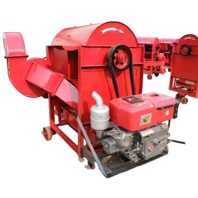 China No Broken Diesel Engine Portable Wheat Thresher Grain Thresher Unhulled Rice Kernel Corn Seed Separating Machine for sale