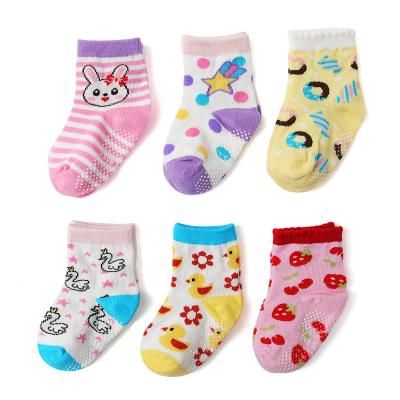 China Custom Cute Slip Ruffle Premium Quality QUICK DRY Anti Bumps Newborn Organic Cotton Baby Boy and Girl Gift Socks for sale