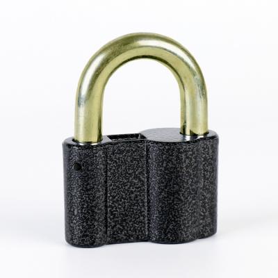 China Durable High Security 50 60 70 80 Mm Black Ingot Lock Heavy Duty Aluminum Russian Padlock Grass Flower Lock for sale