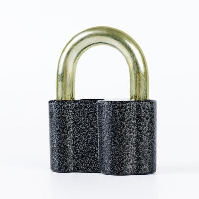 China High Security 70MM Heavy Duty Europe Padlock Black Heavy Duty Lock Durable Aluminum Russian Ingot Lock for sale