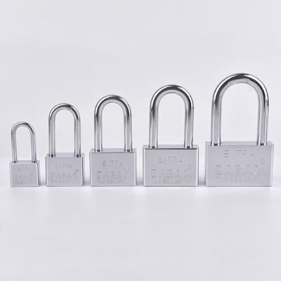 China Durable High Security 30 40 50 60 70 Mm On Sale Lock Cerrar Candado Hard Steel Silver Square Cast Iron Padlock for sale