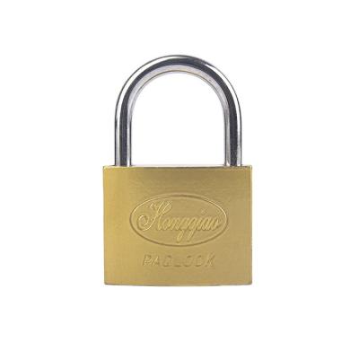 China Fechadura Wholesale Fine Gold Anti-theft Hot Sale Durable Fechadura Lock High Security 63mm Durable Iron Padlock for sale