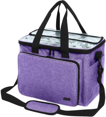 China Sustainable Portable Yarn Knitting Tote Organizer Crochet Yarn Holder Bag Crochet Bag for sale