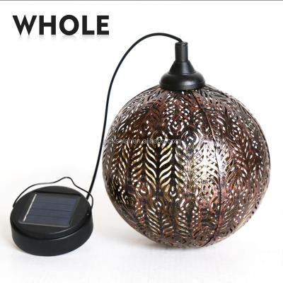 China High Quality and Cheap Price Hot Selling Metal Outdoor Garden Decorative Hanging Solar Garden Light for sale