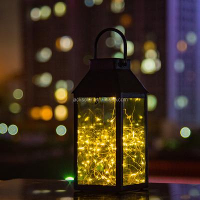 China Garden Lantern Wire String Copper Garden Powered Glass Lighting Led Solar Light Outdoor Garden Lights / Led Outdoor Home Decoration for sale