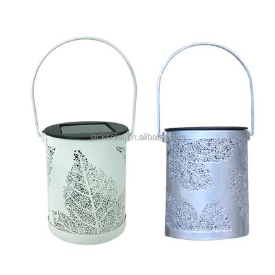 China Garden Solar White Leaf Lanterns Decorations Garden Landscaping Lighting Solar Led Lamp for sale