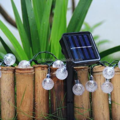 China Solar Garden 30 LED Bubble Ball String Light Outdoor Garden Led Lights Decoration for Garden Deck Yard Party HOLIDAY for sale