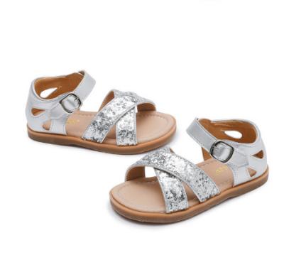 China Little Girls Summer Sandal Flat Children's Princess Casual Shoes for sale