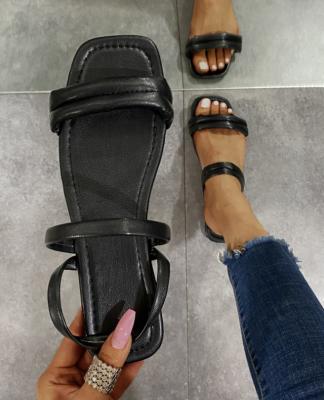 China CUSHIONING summer flat ladies casual sandals for sale