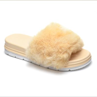 China Indoor and outdoor fashion trend fluffy slippers for men and women for sale