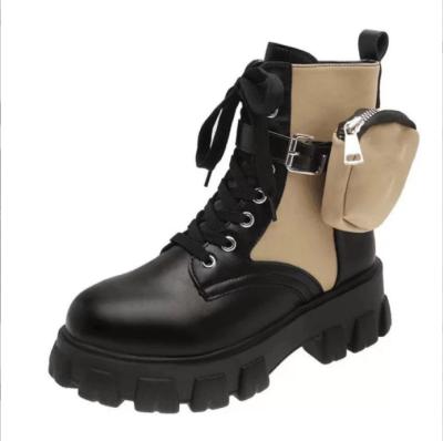 China European Round Women And American Platform Martin Lace Up Boots for sale