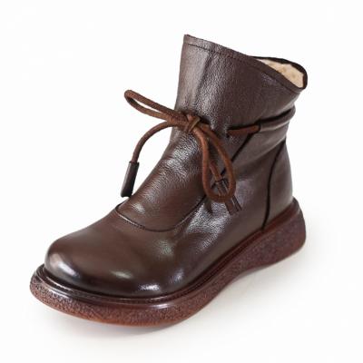 China Deodorization Ladies Martin Boots Men's British Style Leather Shoes for sale