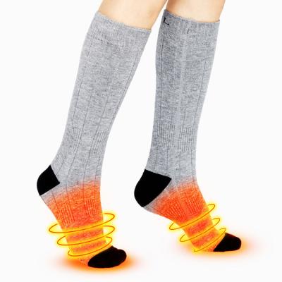 China Breathable heating socks 4000mah lithium battery cotton washable electric warm modal socks for sport camping 01 for sale