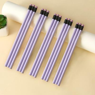 China office & 2023 School Pencil 2024 HB Crayon Wooden Pencils With Eraser Drawing Pencils For School Writing Stationery for sale