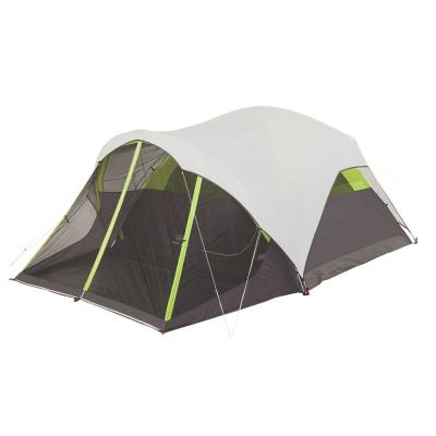 China Extended Type Outdoor Fast Pitch 6 Person Geodesic Dome Tent With Screen Room for sale