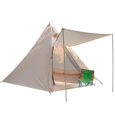 China Extended Type 4 Wholesale 6 Person Outdoor Luxury Adult Large Family Teepee Indian Teepee Camping Tent For Sale for sale