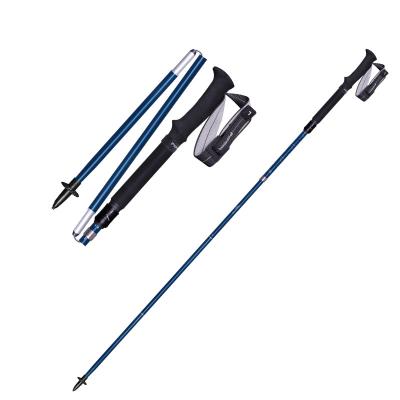 China TARKA Cane Walking Stick Aluminum Alloy Trekking Poles Aluminum Alloy Trekking Mountaineering Traveling Ultralight Telescopic Folding Walking Stick for sale