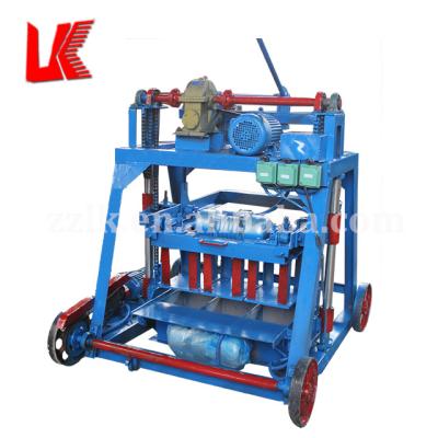 China QMJ4-35M Mobile Cement Egg Layer Concrete Block Brick Making Machine Laying Block Machine for sale