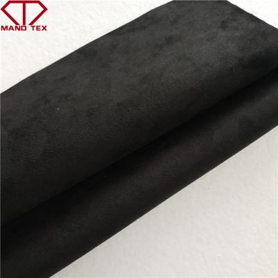 China Supplier flame retardant polyester china micro suede fabric for shoe material for sale